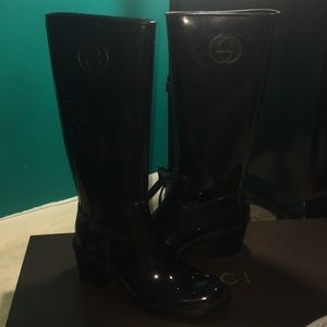 Gucci Nero Rubber Black Boots